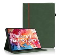 AsWant Case for Samsung Galaxy Tab A 10.1 2019 (T510 T515 T517), Protective Case Ultra Thin PU Leather with Stand Protective Case and Auto Sleep/Wake Case Cover, Green