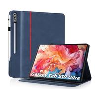 AsWant Case for Samsung Galaxy Tab S10 / S9 Ultra 14.6 Inch 2024/2023, Protective Case Ultra Thin PU Leather with Stand Protective Case and Auto Sleep/Wake Case Cover, Blue