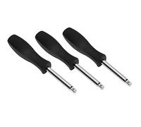Aswewamt 3 PACK Black 1/4 Inches Drive Spinner Handle Socket Driver Handle for Repair Maintenance