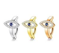 Aswewamt 3 Pcs Eyes Belly Button Ring 14G Clicker Belly Button Bars Belly Ring Reverse Navel Rings for Women Girls