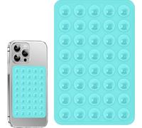 Aswewamt 40 Grain Double Sided Suction Cup Phone Holder, Silicone, Sky-Blue