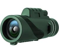 ASxmhGo 80x100 High Powered Monocular with Tripod, Smartphone Adapter, HD Optics, BAK-4 Prism, Adults, Unisex, Green, Intermediate, All Ages