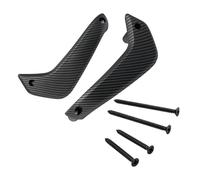 ASXWRTBC 1 Pair Compatible for Ford Fiesta 2011 2012 2013 2014 2015 2016 2017 2018 Car Carbon Fiber Inner Door Handle Manual Glass Panel