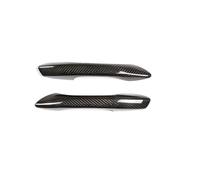 ASXWRTBC 2Pcs Real Carbon Fiber Car Outer Door Handle Cover Trim Compatible for-Porsche 718 Boxster Cayman 2016 2017 2018 2019