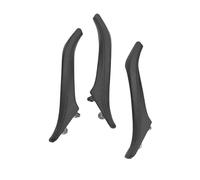 ASXWRTBC 3Pc/Set Car Interior Inner Door Handle Genuine Leather Panel Pull Compatible for BMW 5 Series F10 F11 F18 520i 525i 528i 530i 10-17 LHD RHD(Wine-Red 3Pcs RHD)