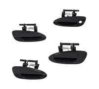 ASXWRTBC 4Pcs Car Outside Door Handle Smooth Black 69230-02030 69220-02040 Compatible for Nissan Altima 2002-2006 (Front+Rear)
