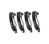 ASXWRTBC 4Pcs Car Smart Sensor Exterior Door Handle Compatible for Audi Q7 2007-2015 4L0837205A 4L0837205B 4L0837207A Black