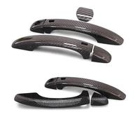 ASXWRTBC 4PCS Carbon Fiber Car Door Handle Cover W/o Smart Key Hole Compatible for Audi A5 2008 2009 2010 2011 2012 2013 2014 2015 2016(Left Hand Drive)