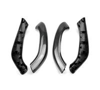 ASXWRTBC 4Pcs Interior Door Pull Handle Outer Cover Trim Compatible for BMW X1 X2 F48 F49 F39 2016-2020 Armrests Replacement 51417417513 51417417514(Black-4PCS)