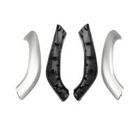 ASXWRTBC 4Pcs Interior Door Pull Handle Outer Cover Trim Compatible for BMW X1 X2 F48 F49 F39 2016-2020 Armrests Replacement 51417417513 51417417514(Silver-4PCS)