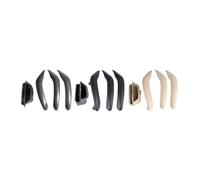 ASXWRTBC 4X Car Leather Inner Outer Door Pull Handle Trim Cover Compatible for BMW X3 X4 F25 F26 2010-2017 Only for Left Hand Drive(Beige)