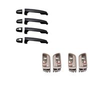 ASXWRTBC 8PCS Black Out and Interior Door Handle Compatible for Toyota Camry 2002 2003 2004 2005 2006 RH:69205-AA030-B0 LH:69206-AA030-B0