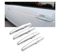 ASXWRTBC 8X Car Door Handle Cover Trim Replacement Range Compatible for Rover Vogue Evoque Sport Compatible for Land Rover Discovery 5 2017 2018 2019 2020 2021(White Silver)