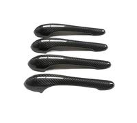 ASXWRTBC Add On Style Gloss Black Dry Carbon Fiber Sport Outer Door Handle Cover Trim Compatible for Maserati Quattroporte 4 Door 08 09 10 11 12
