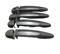 ASXWRTBC Car Styling Real Carbon Fiber Outer Door Handle Cover Compatible for BMW 4 Series F32 F33 F36 M4/Coupe F82 F83 Sport 2013-2017 LHD(A,with Ground Light)