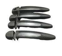ASXWRTBC Car Styling Real Carbon Fiber Outer Door Handle Cover Compatible for BMW 4 Series F32 F33 F36 M4/Coupe F82 F83 Sport 2013-2017 LHD(B,with Ground Light)