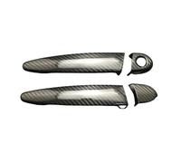 ASXWRTBC Car Styling Real Carbon Fiber Outer Door Handle Cover Compatible for BMW 4 Series F32 F33 F36 M4/Coupe F82 F83 Sport 2013-2017 LHD(G,Without Ground Light)