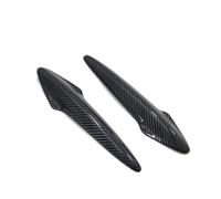 ASXWRTBC Car Styling Real Dry Carbon Fiber Exterior Outer Door Handle Cover Trim Sticker Compatible for Honda Civic FN2 FK2 8th Euro Only 2005-2010