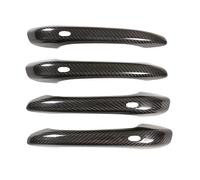 ASXWRTBC Carbon Fiber Car Door External Handle Cover with Keyhole Compatible for Porsche- MACAN and Cayenne Panamera 2014-2020 Car Accessories