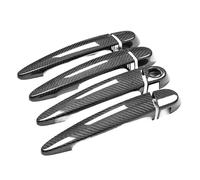 ASXWRTBC Carbon Fiber Car Door Handle Cover Compatible for BMW X5 E70 2008-13 W/Intelligent Key