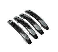 ASXWRTBC Carbon Fiber Car Door Handle Cover W/o Smart Key Hole Compatible for Audi S5 2009 2010 2011 2012 2013 2014 2015 2016