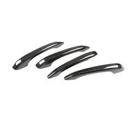 ASXWRTBC Carbon Fiber Car Exterior Door Handle Cover Doorknob Hand Pull Pad Case Compatible for Porsche Macan 95B 2015-2023 4 Door