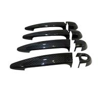 ASXWRTBC Carbon Fiber Car Exterior Door Handle Cover Shell Compatible for BMW E90 E91 E92 E93 F30 X1- X5 X6 4 Door