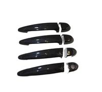 ASXWRTBC Carbon Fiber Car Exterior Door Handle Cover Shell Trim with Lamp Key Hole Compatible for BMW E87 E90 E93 F30 X1 X2 X3 X4 X5 X6 4 Door
