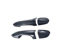 ASXWRTBC Carbon Fiber Car Side Door Handle Cover Trim Exterior Trim Compatible for Ford Mustang 2015up