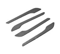 ASXWRTBC Carbon Fiber Compatible for Tesla Model 3 2017+ Model Y 2021 Car Styling Side Door Handle Cover Trim Sticker Molding Auto Accessories(Go-4)