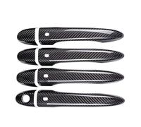 ASXWRTBC Carbon Fiber Door Handle Cover Car Exterior Door Handles Trim Compatible for Maserati Levante Ghibli Quattroporte 2013-2017 Accessories