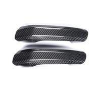ASXWRTBC Compatible for Audi A4/4L A5 Q5L SQ5 B9 2017-2019 Real Carbon Fiber Car Door Handles Covers Trim Overlays Protection Modification(2D Without Sensor)