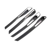 ASXWRTBC Compatible for Kia Seltos 2019-2023 Carbon Car Interior Door Handle Bowl Cover Trim Inside Door Panel Molding Strip Accessories