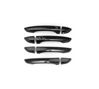 ASXWRTBC Compatible for Kia Stinger 2018 2022 Car Door Handle Cover Outer Exterior Door Front Rear 4 PCS Handles Frame Sticker Left Hand Drive