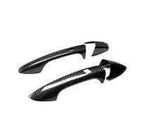 ASXWRTBC Compatible for Mercedes-Benz A-Class W176 2011-2018 Car Accessories Real Carbon Fiber Door Handle Cover Frame Sticker Exterior Trim Bodykit(2 Doors-2 SENSORS)