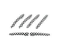 ASXWRTBC Compatible for MINI One Cooper S JCW F54 Clubman 6PCS/Set Door Handle Cover Sticker Car-Styling Auto Accessories(Checker,Keyless Entry)