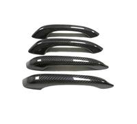 ASXWRTBC Compatible for Porsche Macan 2014-2020 Real Dry Carbon Fiber Car Exterior Frame Car Side Door Handle Covers Trims Overlay Auto Styling(4D Without Sensor)