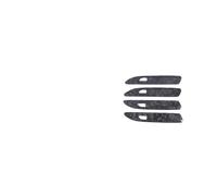 ASXWRTBC Compatible for Porsche Taycan 2019 2020 2021 2022 Real Carbon Fiber Car Exterior Door Handle Cover Trim Decor Sticker Auto Accessories(B-with keyless hole3)