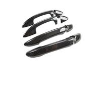 ASXWRTBC Compatible for Volkswagen 2010-2016 CC 2007-2016 Magotan Golf 6 Real Carbon Fiber Car Exterior Door Handle Cover Trim Shell