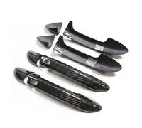 ASXWRTBC Compatible for Volkswagen VW Golf 6 MK6 Compatible for Skoda Superb Real Carbon Fiber Car Side Door Handle Cover Trim 2009 2010 2011 2012 2013(2 Doors with Sensor)