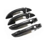 ASXWRTBC Dry Carbon Fiber Car Compatible for Skoda Octavia Compatible for Volkswagen VW Golf 6 7 Scirocoo Polo Bora Passat Side Door Handle Cover Trim Accessories(4 Doors no Sensor)