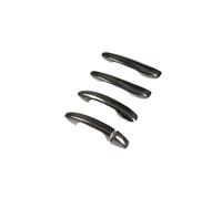 ASXWRTBC Dry Carbon Fiber Car Exterior Door Handle Cover Trim Compatible for Benz E Class W213 2016 2017 LHD(Without Hole)