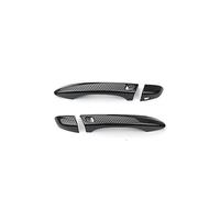 ASXWRTBC LHD Compatible for Hyundai Veloster JS N 2019 2020 2021 2022 Front Rear Door Handle Cover Car Exterior Carbon Fiber Protector Anti Scratch(Front Handle Cover)