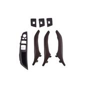 ASXWRTBC Luxury Leather Right Hand Drive RHD Compatible for BMW 5 Series F10 F11 F18 520 Black Car Interior Door Handle Inner Panel Pull Trim Cover(7PCS Mocha)