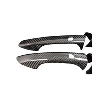 ASXWRTBC Real Carbon Compatible for Benz A B C E GLA GLK CLA CLS Class W204 W176 W246 W218 W212 Car Side Door Handle Cover Trim Accessories(2 w Hole 2 no Hole)