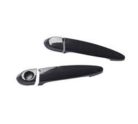 ASXWRTBC Real Carbon Fiber Auto Outerside Car Door Handle Cover Trim Compatible for BMW 3 Series E90 E92 E93 F30 F35 2005-2015 GT F34 2012+ Styling(2D Without Sensor,Black)