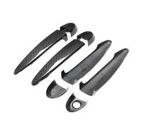 ASXWRTBC Real Carbon Fiber Auto Outerside Car Door Handle Cover Trim Compatible for BMW 3 Series E90 E92 E93 F30 F35 2005-2015 GT F34 2012+ Styling(4D Without Sensor,Black)