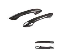 ASXWRTBC Real Carbon Fiber Car External Outer Door Handle Cover Protection Trim Sticker Compatible for P/orsche MACAN Cayenne 718 911 Auto Styling(Matte Black)