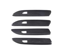 ASXWRTBC Real Dry Carbon Fiber Car Exterior Door Handle with Sensor Decorative Cover Trim Compatible for Porsche Taycan 2019-2023
