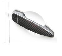 ASXWRTBC Right Hand Drive Car Real Carbon Fiber Door Handle Cover Trim Compatible for BMW 3 Series E90 E91 E92 E93 F30 2006-2016 Accessories(4pcs no Sensor,NO LED Lights)